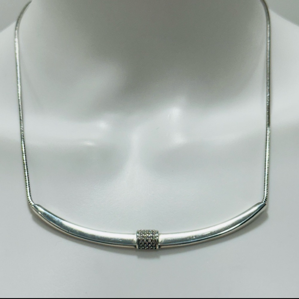NWT Brighton MERIDIAN COLLAR 
Crystal Silver Arc Necklace